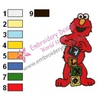 Sesame Street Elmo Embroidery Design 03